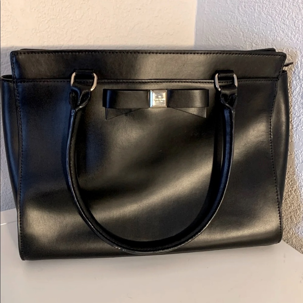 Kate Spade Black Bow Leather Tote